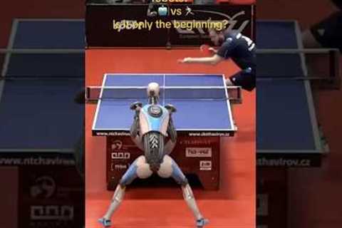Ai robots taking over ping pong 👀 #shorts