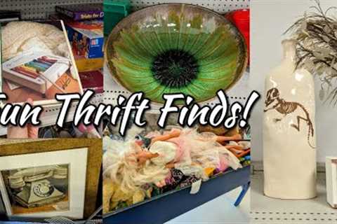 FUN FINDS AT GOODWILL! | THRIFT SHOP WITH ME + MY HAUL | THRIFTING IN 2024