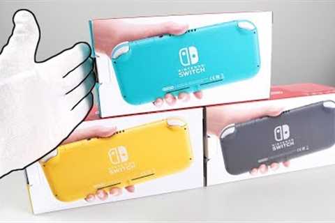 Nintendo Switch Lite Console Unboxing (All Colors) - Zelda, Minecraft, Fortnite