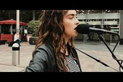 AMAZING!! 18yr old busker noticed by David Bowies record producer!!!!