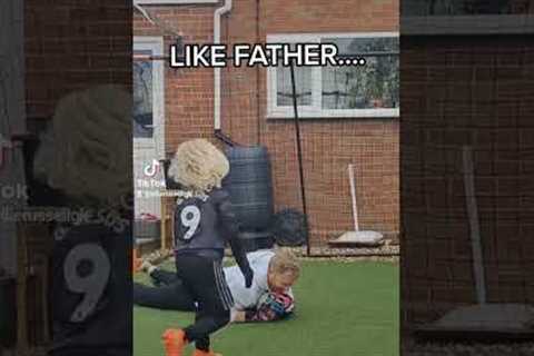 Like father, Like son! Chip off the old block 💪 #goalkeeper #yesollie #likefatherlikeson