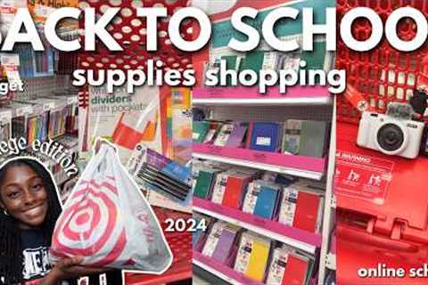 BACK TO SCHOOL SUPPLIES SHOPPING + HAUL 2024 *college edition