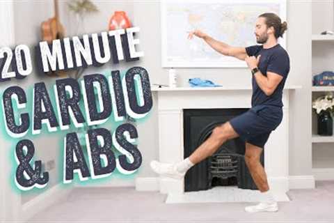 NEW!!!! 20 Minute FAT BURNING Cardio &amp; Abs HOME HIIT Workout | The Body Coach TV