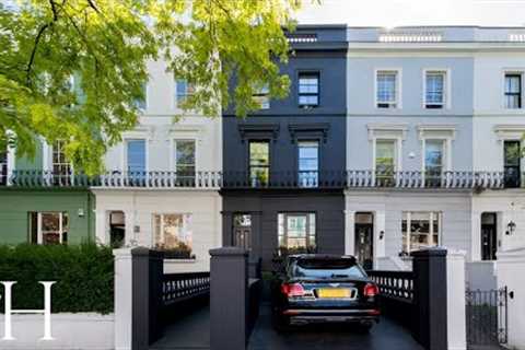 Inside The Iconic Charcoal Black Townhouse in Notting Hill, London