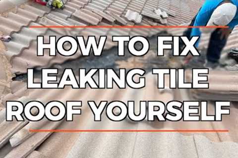 HOW TO FIX LEAKING TILE ROOF YOURSELF - EASY DIY