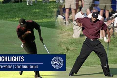 Every Shot from Tiger Woods' Winning Round | 2000 PGA Championship