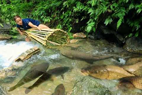 Basket weaving skills, ambushing giant stream fish and survival skills \ phượng pú