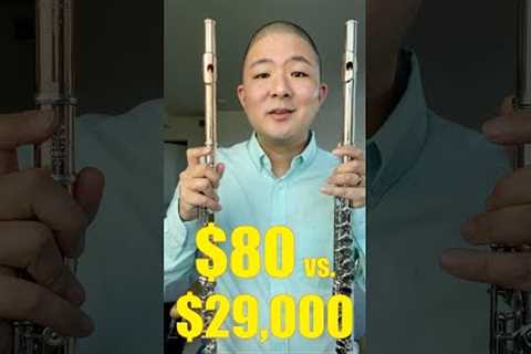 $80 (Amazon) vs. $29,000 Flute - Can You Hear the Difference? #shorts