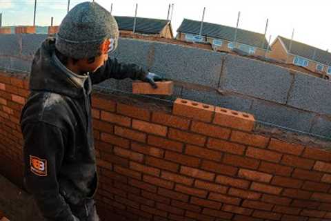 Our Bricklaying apprentice Laying Some Brick