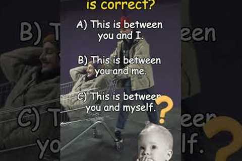 BETWEEN🤔🥰🫡| English Grammar 101 | Easy English Quiz | Students  | For Beginners | For You | Fyp