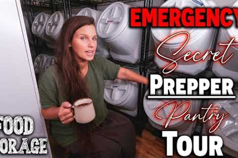 (EMERGENCY!) Secret (PREPPER) Pantry Tour ~ 1 YEAR Food Storage ~ Food Shortages ~ Prepper Pantry