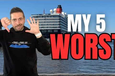 My 5 Worst Cruises Ever! Bosses, Broken Plumbing, Queues &amp; more in this Funny Retrospective!