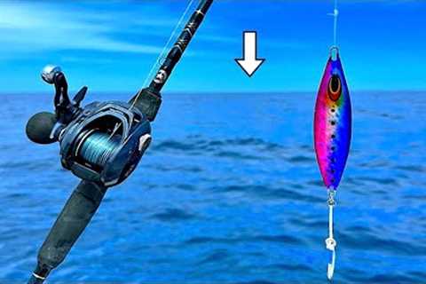 Fishing JIGS! 300' DEEP in the GULF of MEXICO... [Scamp Grouper Catch, Clean, Cook]