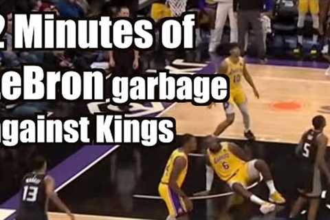 In 2 minutes LeBron Flops, Double Dribbles, Quits, Loses Man on D, Commits Offensive Foul