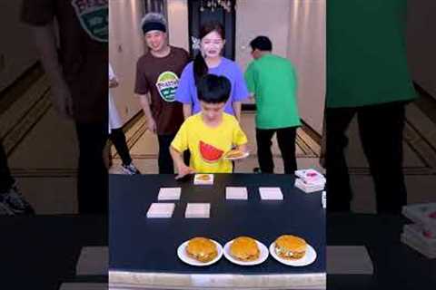 Exciting Elimination Game Challenge, Who Didn't Get The Hamburger? #Funnyfamily#Partygames