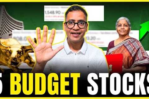 5 Budget Stocks set to Rally? | Time to buy before budget? | Budget 2024 | Rahul Jain Analysis