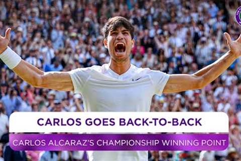 Carlos Alcaraz wins Wimbledon AGAIN | Winning Moment and Celebration | Final | Wimbledon 2024