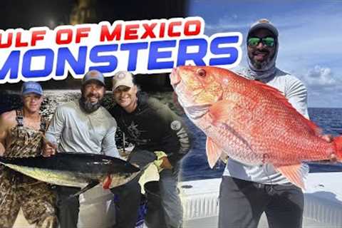 Fishing for GIANT RED SNAPPER and TUNA in the Gulf of Mexico (Louisiana)