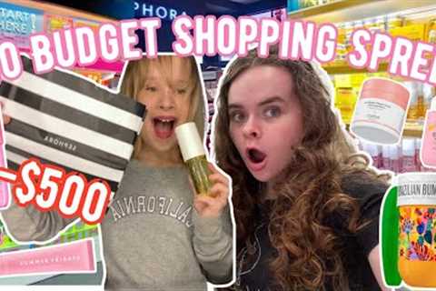 NO BUDGET SHOPPING SPREE WITH MY LITTLE SISTER! (Sephora, Lululemon, and MORE!) 🛍️