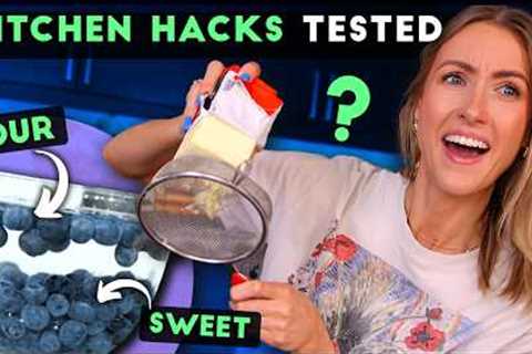 Testing the VIRAL KITCHEN &amp; FOOD HACKS to see what's ACTUALLY worth trying