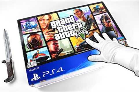 PS4 GRAND THEFT AUTO V UNBOXING! Sony PlayStation 4 GTA 5 Console