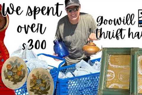 $300 Thrift Trip To Goodwill For Home Decor!  Reselling For Profit
