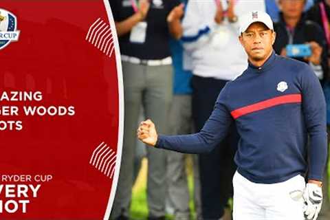 Every Tiger Woods Shot | 2018 Ryder Cup