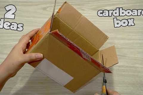 ✔ 2 Cardboard BOX Ideas 😱😍 - DIY RECYCLE CARDBOARDS