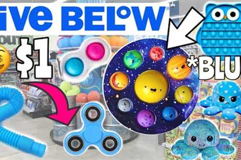BLUE ONLY FIDGET SHOPPING CHALLENGE! *MUST SEE* NO BUDGET 💙🌀
