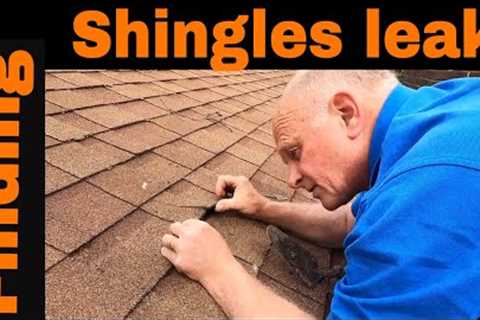 Shingles causing flat roof to leak - How to find and fix the leak