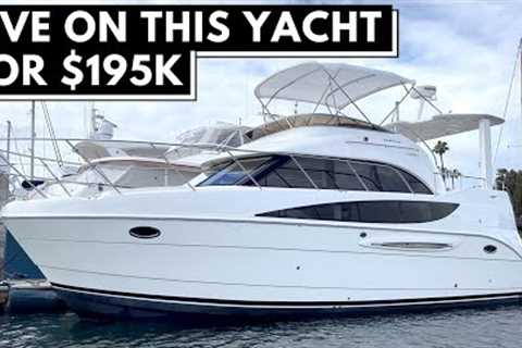 $195,000 2006 MERIDIAN 368 AFT CABIN MOTOR YACHT TOUR / Affordable Liveaboard Power Boat