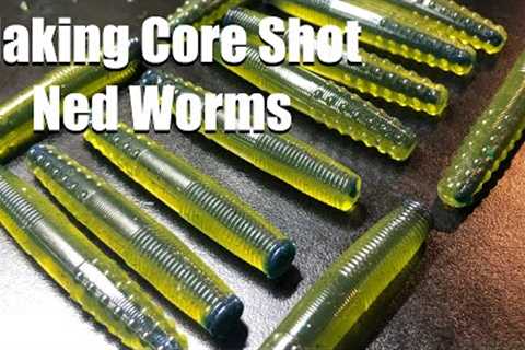 Making Soft Plastic Baits - Making Core Shot Ned Worms
