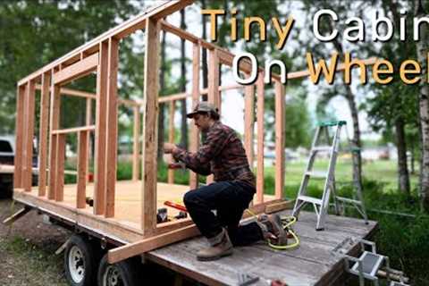 Building a Tiny Cabin On a Trailer In Alaska | EP. 1