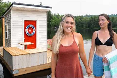 Finishing Floating House Boat Build From Scratch!