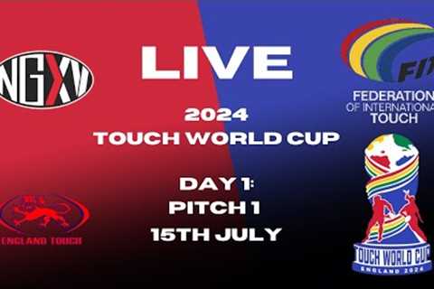 LIVE RUGBY: TOUCH WORLD CUP | DAY 1 PITCH 1