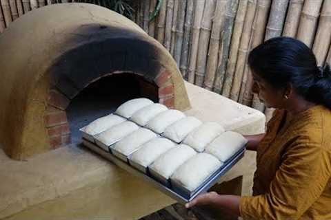 Village Bread Recipe ❤ She is baking Milk Breads in a Traditional Wood Fired Oven in my Village