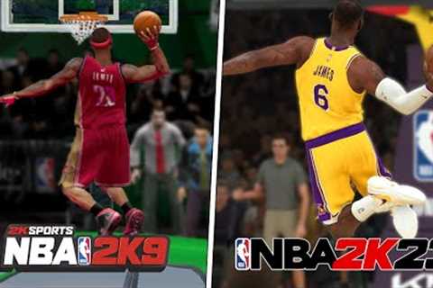 Dunking With LeBron James In Every NBA 2K!