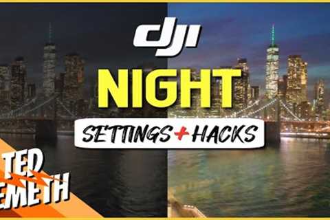 5 Brilliant DRONE Hacks:  Stunning Night Footage 🔸 Beginner Drone Tips Low Light DJI Mini 3 &amp;..