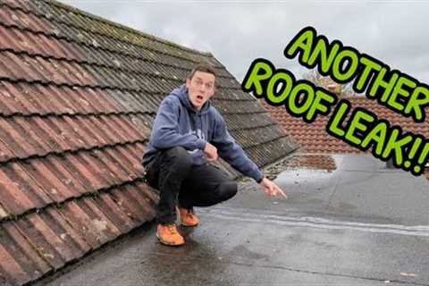 Flat Roof Leak!! Felt Roof Causing Wet Patch On Bedroom Ceiling. Easy Fix