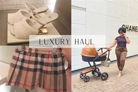 MINI LUXURY HAUL +  BABY'S FIRST SHOPPING OUTING