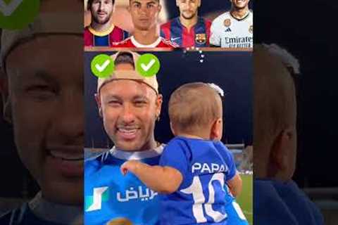 Messi, Ronaldo, Neymar jr and Mbappe with kids 🥰 #football #messi #mbappe #cr7 #neymar