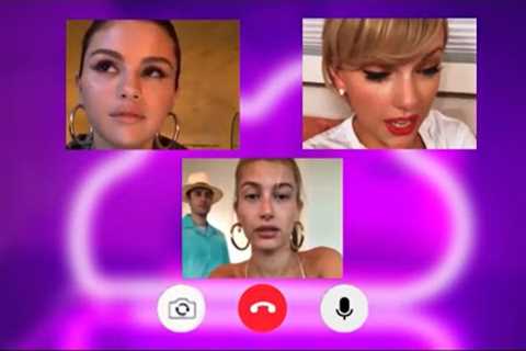 Selena’s FaceTime gets interrupted by Hailey and Justin Bieber