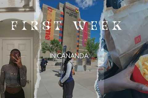 First week in Canada 🍁| ￼grocery shopping, church, Sudanese picnic, school, &amp; more.