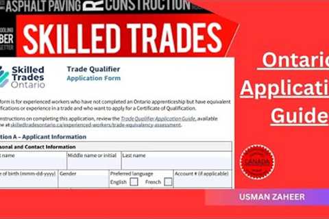 Skilled Trade Ontario Application guidelines 2024 | @FutureWayNext