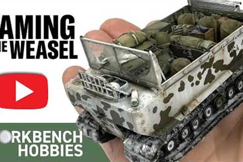 SALVAGED from the SHELF of DOOM - Painting &amp; Weathering with snow - Takom 1/35th M29 Weasel..