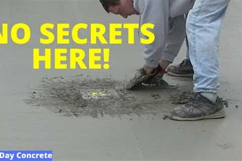Finishing Concrete - 8 Skills To Learn To Become A Better Finisher