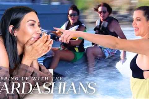 ICONIC Kardashian Jenner Vacations: Yacht Jumps, Alien Hunting &amp; Kim's Anxiety Attack | KUWTK | ..