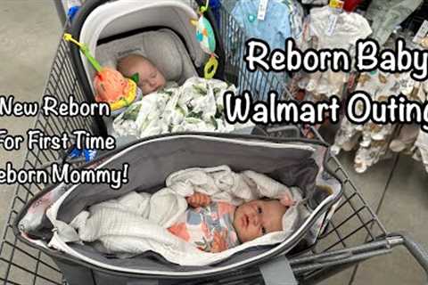 Reborn Baby Walmart Outing Shopping For First Time Reborn Doll Mommy Gift Basket!