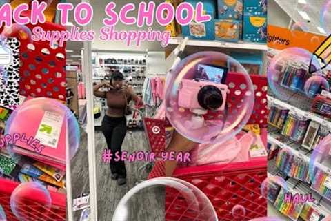 BACK TO SCHOOL SUPPLIES  SHOPPING + HAUL 2024 *high school edition || SENIOR YEAR | ItsSecoria