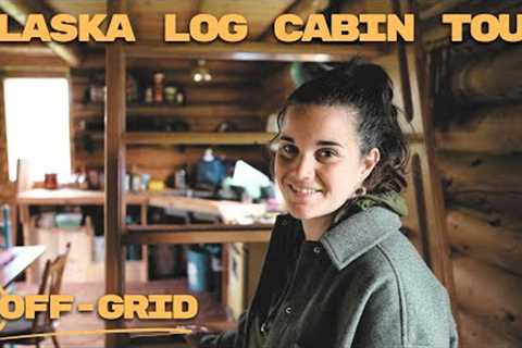 FULL TOUR | My Wife's Rustic Log Cabin in Alaska | Off-Grid